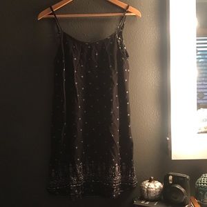Black Print Dress